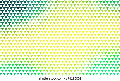Light Green, Yellow vector geometric simple minimalistic background, which consist of triangles on white background. Triangular pattern with gradient for your business design. 