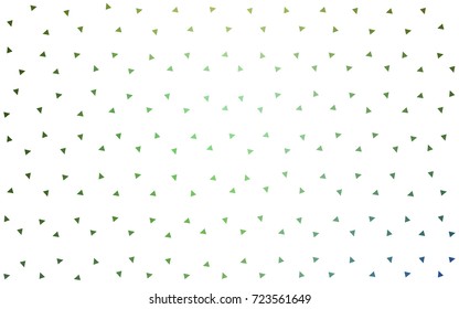 Light Green, Yellow vector geometric simple minimalistic background, which consist of triangles on white background. Triangular pattern with gradient for your business design. 