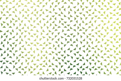 Light Green, Yellow vector geometric simple minimalistic background, which consist of triangles on white background. Triangular pattern with gradient for your business design. 
