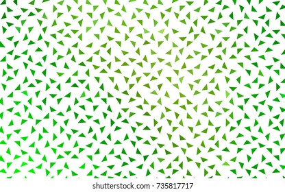 Light Green, Yellow vector geometric simple minimalistic background, which consist of triangles on white background. Triangular pattern with gradient for your business design. 