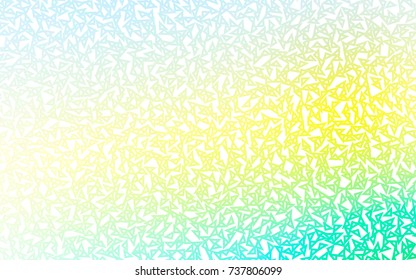 Light Green, Yellow vector geometric simple minimalistic background, which consist of triangles on white background. Triangular pattern with gradient for your business design. 