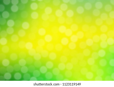 Light Green, Yellow vector glossy abstract template. An elegant bright illustration with gradient. The blurred design can be used for your web site.