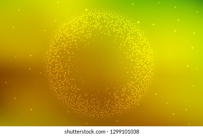 Light Green, Yellow vector glossy abstract background. Abstract colorful illustration with gradient. The best blurred design for your business.