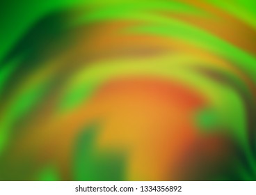 Light Green, Yellow vector glossy abstract template. Colorful illustration in abstract style with gradient. A new texture for your design.