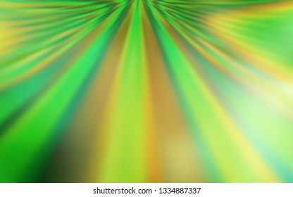 Light Green, Yellow vector glossy abstract backdrop. Colorful abstract illustration with gradient. Completely new design for your business.