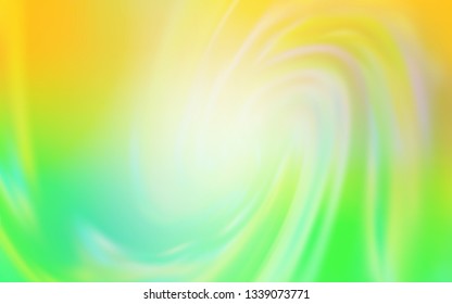 Light Green, Yellow vector glossy abstract backdrop. Colorful abstract illustration with gradient. New design for your business.