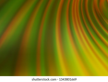 Light Green, Yellow vector glossy abstract template. Colorful illustration in abstract style with gradient. The background for your creative designs.