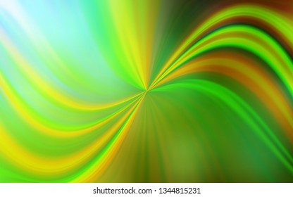 Light Green, Yellow vector glossy abstract layout. New colored illustration in blur style with gradient. New way of your design.