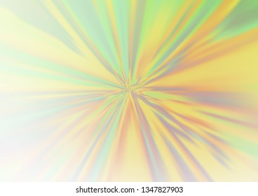Light Green, Yellow vector glossy abstract background. A vague abstract illustration with gradient. The template for backgrounds of cell phones.