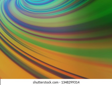 Light Green, Yellow vector glossy abstract template. A completely new color illustration in a bokeh style. The elegant pattern for brand book.