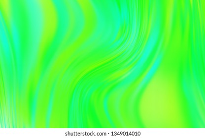 Light Green, Yellow vector glossy abstract background. Creative illustration in halftone style with gradient. New way of your design.