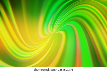 Light Green, Yellow vector glossy abstract backdrop. Colorful abstract illustration with gradient. New style for your business design.