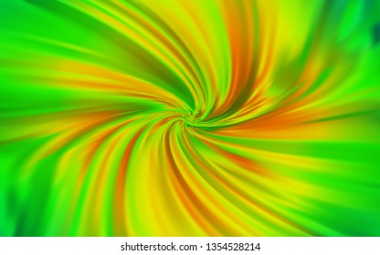 Light Green, Yellow vector glossy abstract backdrop. Glitter abstract illustration with gradient design. Elegant background for a brand book.