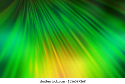 Light Green, Yellow vector glossy abstract backdrop. Abstract colorful illustration with gradient. New way of your design.