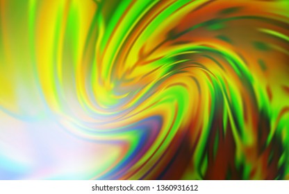 Light Green, Yellow vector glossy abstract background. A completely new colored illustration in blur style. Completely new design for your business.