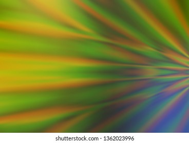 Light Green, Yellow vector glossy abstract background. Colorful illustration in blurry style with gradient. The blurred design can be used for your web site.