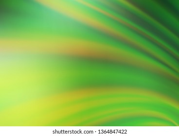 Light Green, Yellow vector glossy abstract template. Colorful illustration in abstract style with gradient. Brand new design for your business.