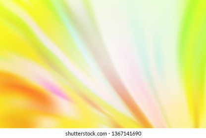 Light Green, Yellow vector glossy abstract background. Creative illustration in halftone style with gradient. Elegant background for a brand book.