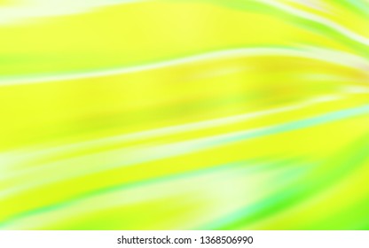 Light Green, Yellow vector glossy abstract backdrop. Creative illustration in halftone style with gradient. New design for your business.