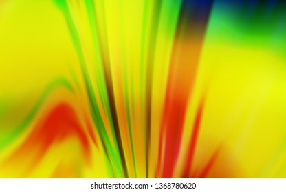Light Green, Yellow vector glossy abstract background. Colorful abstract illustration with gradient. The best blurred design for your business.