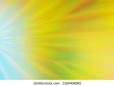 Light Green, Yellow vector glossy abstract background. Creative illustration in halftone style with gradient. Brand new style for your business design.