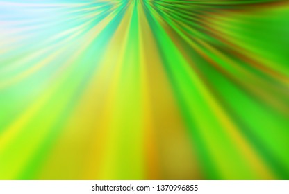 Light Green, Yellow vector glossy abstract backdrop. A completely new colored illustration in blur style. Blurred design for your web site.