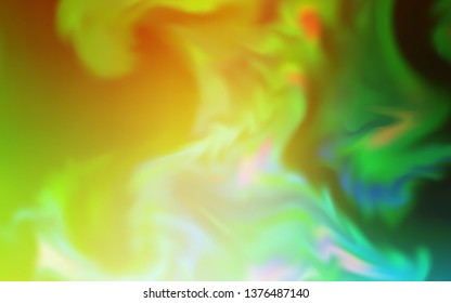 Light Green, Yellow vector glossy abstract backdrop. Creative illustration in halftone style with gradient. Completely new design for your business.