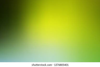 Light Green, Yellow vector glossy abstract layout. New colored illustration in blur style with gradient. Background for designs.