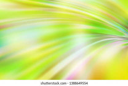 Light Green, Yellow vector glossy abstract background. Creative illustration in halftone style with gradient. Blurred design for your web site.