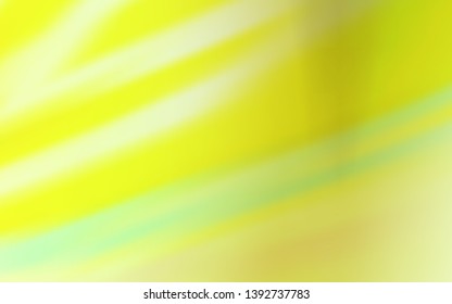 Light Green, Yellow vector glossy abstract background. Colorful abstract illustration with gradient. Completely new design for your business.