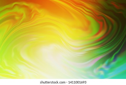 Light Green, Yellow vector glossy abstract layout. Colorful abstract illustration with gradient. Background for designs.