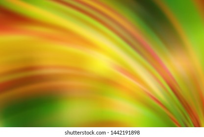 Light Green, Yellow vector glossy abstract backdrop. New colored illustration in blur style with gradient. The best blurred design for your business.