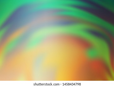 Light Green, Yellow vector glossy abstract template. Colorful illustration in blurry style with gradient. The best blurred design for your business.
