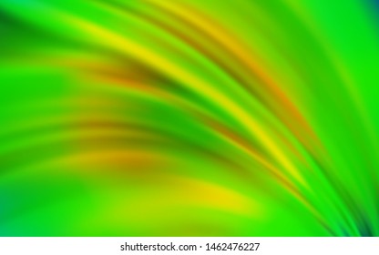Light Green, Yellow vector glossy abstract background. New colored illustration in blur style with gradient. Background for a cell phone.