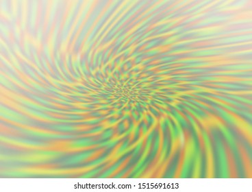 Light Green, Yellow vector glossy bokeh pattern. Creative illustration in halftone style with gradient. A completely new template for your design.