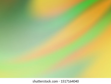 Light Green, Yellow vector glossy abstract template. Modern geometrical abstract illustration with gradient. The template can be used for your brand book.
