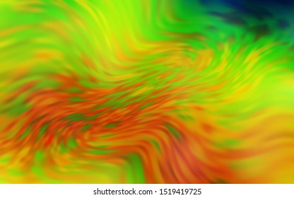 Light Green, Yellow vector glossy abstract backdrop. New colored illustration in blur style with gradient. New style for your business design.