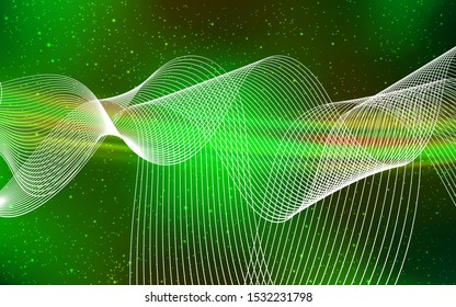 Light Green, Yellow vector glossy abstract layout. Colorful abstract illustration with gradient. New way of your design.