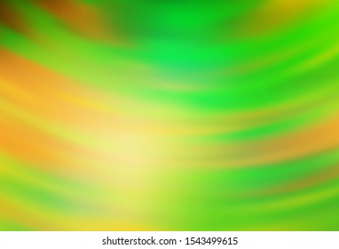 Light Green, Yellow vector glossy abstract background. Colorful illustration in abstract style with gradient. New design for your business.