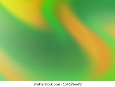 Light Green, Yellow vector glossy abstract template. Colorful abstract illustration with gradient. Brand new style for your business design.