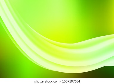 Light Green, Yellow vector glossy abstract backdrop. New colored illustration in blur style with gradient. New style for your business design.