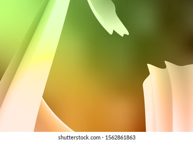 Light Green, Yellow vector glossy abstract layout. Shining colorful illustration in smart style. Smart design for your work.