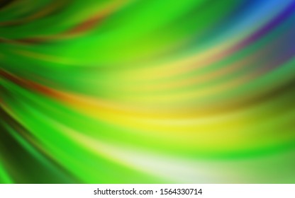 Light Green, Yellow vector glossy abstract layout. New colored illustration in blur style with gradient. New way of your design.