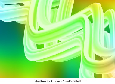 Light Green, Yellow vector glossy abstract layout. Colorful abstract illustration with gradient. New style design for your brand book.