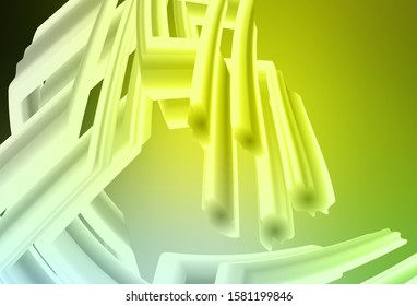 Light Green, Yellow vector glossy abstract background. An elegant bright illustration with gradient. New style for your business design.