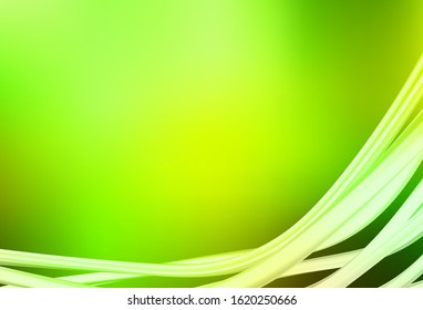 Light Green, Yellow vector glossy abstract layout. A completely new colored illustration in blur style. New style for your business design.