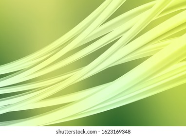 Light Green, Yellow vector glossy abstract backdrop. Glitter abstract illustration with gradient design. Background for designs.
