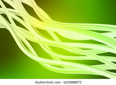 Light Green, Yellow vector glossy abstract layout. Colorful abstract illustration with gradient. New design for your business.