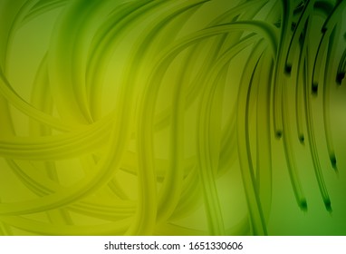 Light Green, Yellow vector glossy abstract layout. Abstract colorful illustration with gradient. Blurred design for your web site.