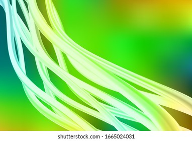 Light Green, Yellow vector glossy abstract background. New colored illustration in blur style with gradient. Smart design for your work.